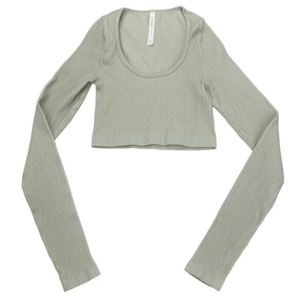 Aritzia Babaton Balsam Seamless Ribbed Long Sleeve Top XS - Picture 2 of 4